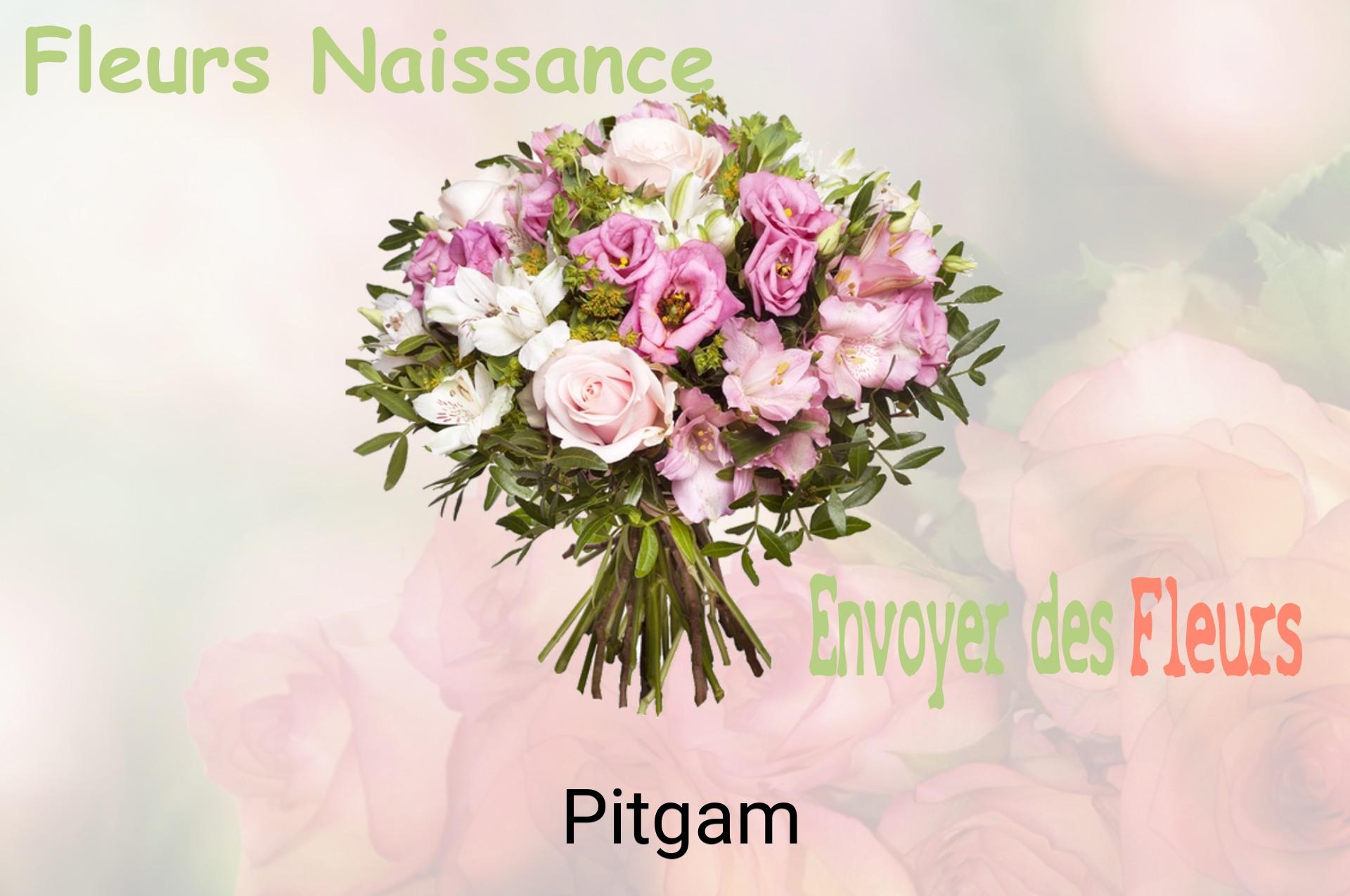 Bouquet de fleurs de naissance livré à Pitgam